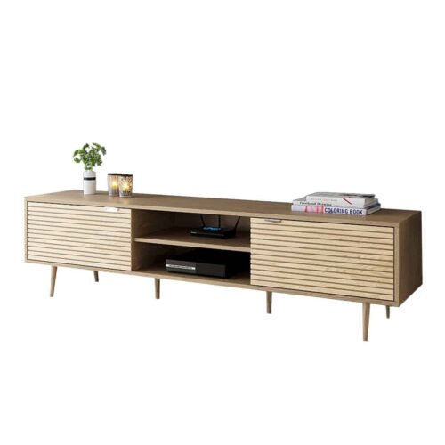 מזנון לסלון מעוצב עם פסים – דגם ניקובר 2 גדלים לבחירה במבחר צבעים