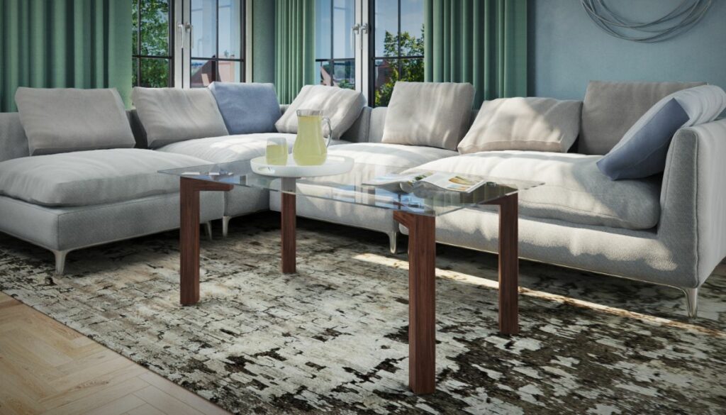 ספא מעוצבת בצבע לבן לסלון הבית