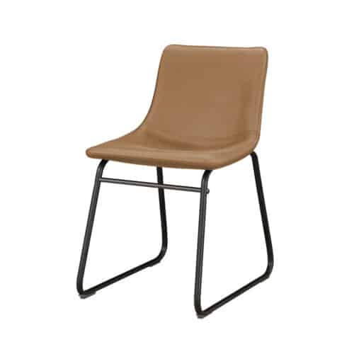 רביעיית כיסאות פינת אוכל מודרני מעור תעשייתי דגם סיגט