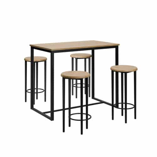 שולחן בר כולל ארבעה כסאות דגם סן פרננדו