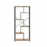 ספרייה מודרנית בשילוב מתכת ועץ דגם טוניס